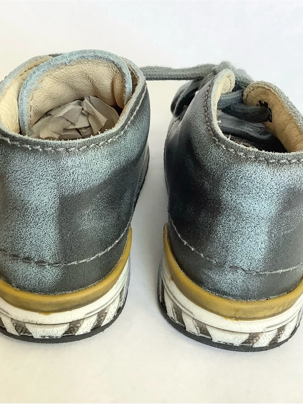 Falcotto by Naturino baby walker distressed leather NWT
